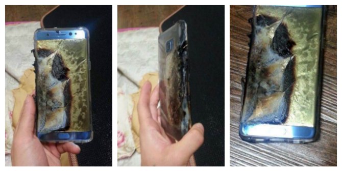 Galaxy Note 7 взорвался